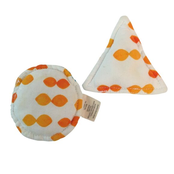 Lovevery Other - Lovevery Explorer Play Kit Shapes Bean Bags Triangle & Circle Orange Blue
